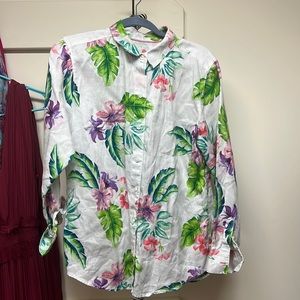 Tommy Bahama Women’s button down floral shirt